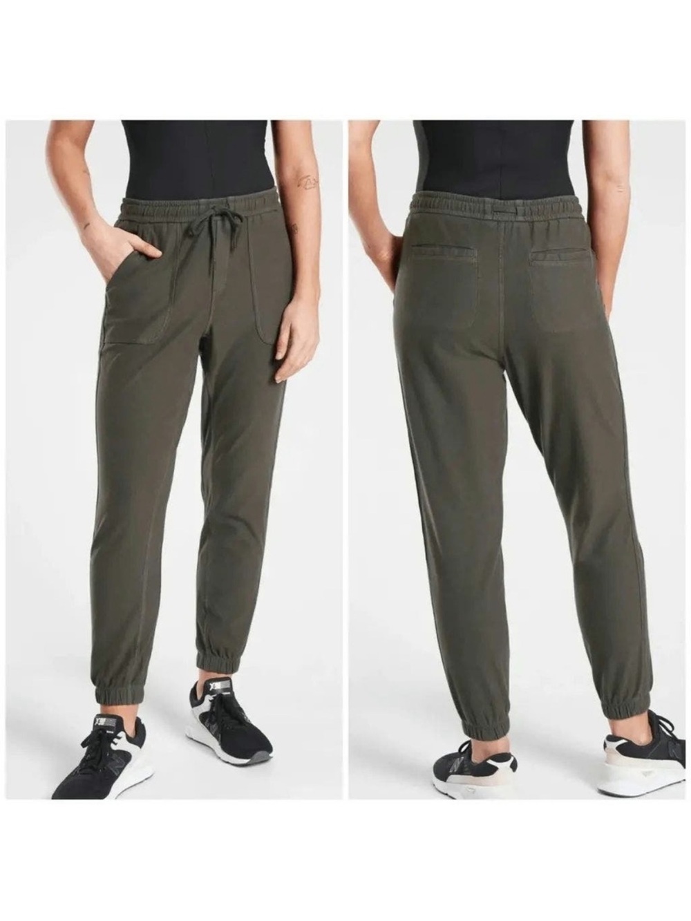 Athleta Farallon Jogger Olive Green Athleisure Size 10